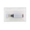 Mini Flash Pac USB Flash Drive Case Super Clear & Compatible White 128MB USB - 25 Pack view 2