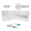 Mini Flash Pac USB Flash Drive Case Super Clear & Compatible White 128MB USB - 25 Pack view 3