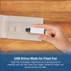 Mini Flash Pac USB Flash Drive Case Super Clear & Compatible White 128MB USB - 25 Pack view 4