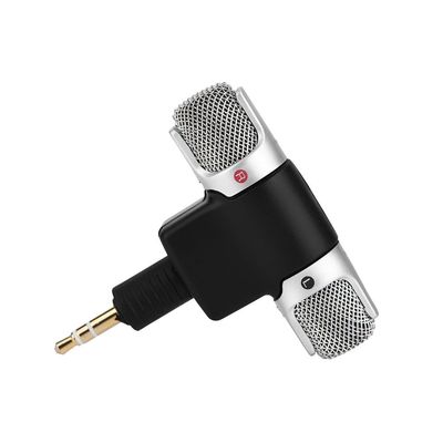 ciciglow Mini Stereo Microphone, 3.5mm Goldplating Plug Portable Size Mic for PC Laptop Notebook Recorder Camera Stereo Recording