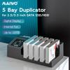 MAIWO 5 Bay Hard Drive Docking Station with Offline Clone for 2.5 3.5 Inch SATA HDD SSD, USB 3.0 5Gbps with UASP, 120TB Capacity, External Hard Drive Duplicator Cloner view 4