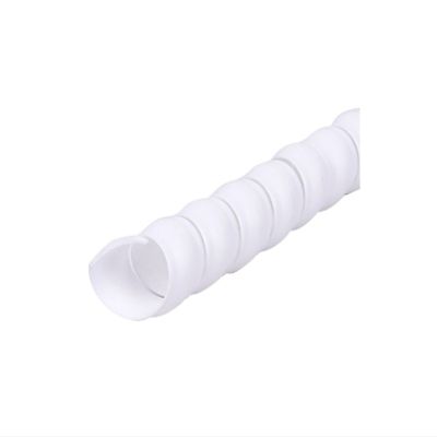 1/2/5M Winding Tube 8/10/12/16/20 Mm Wire Organizer Cable Protection Sleeve Tube Spiral Wrap Winding Protector (Color : White, Size : ID 10MM_5 Meters)
