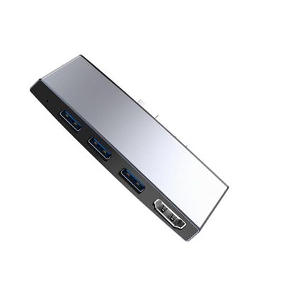 Beaupretty Multi-Function Hub for Output Dual Card Slots Compact Design for Laptops Compatible USB Devices for Use