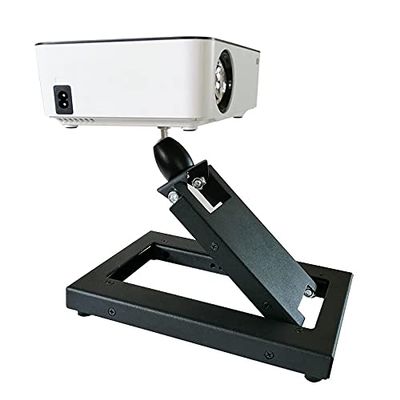 FIONEL Projector Bracket Small Projector Bracket Foldable Projector Desktop Bracket Suitable for Bedroom Public Living Room and Office Adjustable Angle Projector Stand