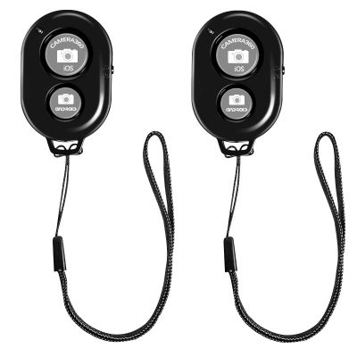 Belijean Bluetooth Remote - Compatible with All iPhone, iPad & Tablets - 2 Pack Bluetooth Clicker for Photos & Videos