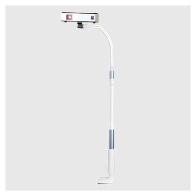 FIONEL Projector Bracket Gooseneck Projector Stand 360 Degrees can be rotated arbitrarily Curved Bedside Desktop projectors tand Spiral Base Silicone Anti-Skid pad Projector Stand (Color : Blue-L)