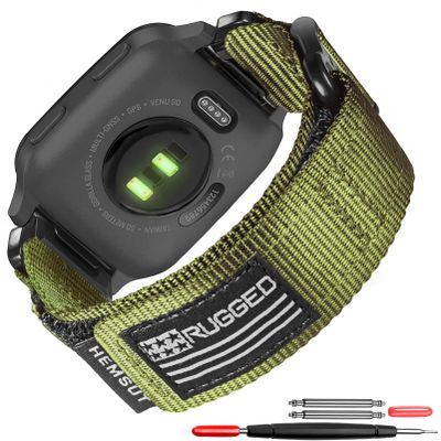Hoop and Loop Wide Watch Band Compatible With Garmin Venu 4 (45mm)/Venu 3 /Venu 2/Venu/Venu 2 Plus/Venu Sq/Venu Sq 2/ Venu Sq Music (NOT Venu 2S/3S/X1)