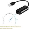USB LAN Adapter USB 2.0 Network Adapter Patch Cord DSL RJ45 Network Adapter 10/100 Mbps for Laptop, Windows 10/7/9/8/ME/2000/XP/Vista32/64,MAC OS10.9,Android,Linux view 3