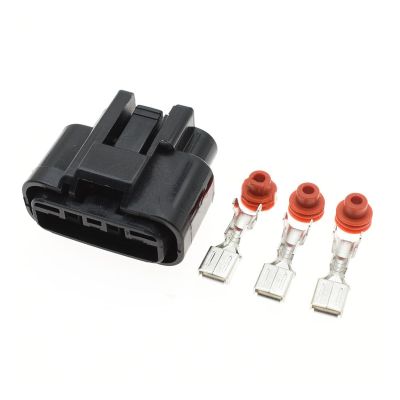 1-20 Sets Black 3 Pin Way 6.3 Waterproof Automotic Qlw 250 R Slot Wiring Harness Connector Power Cord QLW-A-3F-B Qlw-A-3F-GR (Color : Female Set, Size : 10Sets)