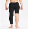 DEVOROPA Youth Boys One Leg Compression Pants for Basketball 3/4 Leggings Sports Tights Kids Athletic Soccer Base Layer Black M view 4