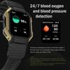 1.83" Large Screen Military Smart Watches for Men Make/Answer Call Tactical Blood Pressure Watch with Heart Rate/Blood Oxygen Monitor 100+ Sport Modes Fitness Watch for Android iOS Phones view 4