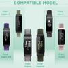 WNIPH Nylon Bands Compatible with Fitbit Inspire 3/2/HR/Ace 3/2, Breathable Sport Replacement Straps, Soft Adjustable Solo Loop, New Midnight Blue+Pink Sand+Seashell view 3