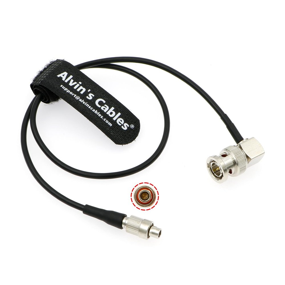 Alvins Cables Timecode Cable for Wisycom MTP60 Transmitter| Zaxcom ZFR 400 BNC to Micro 3 Pin Male Time Code Cable 45cm| 18inches