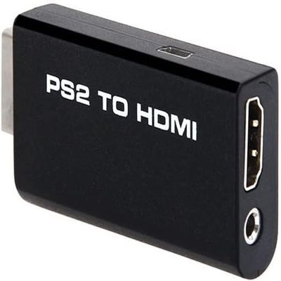 FANTIA PS2 to HDMI Video Converter Adapter, Supports All PS2 Display Modes, HDMI Output for HDTV, Monitor, Projector, 3.5mm Audio, Plug and Play