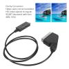 to SCART Cable, HD Digital Video to Scart Converter Adapter Cable for TV VHS VCR DVD, Support Play on TVs VHS VCRs DVD Recorders view 3
