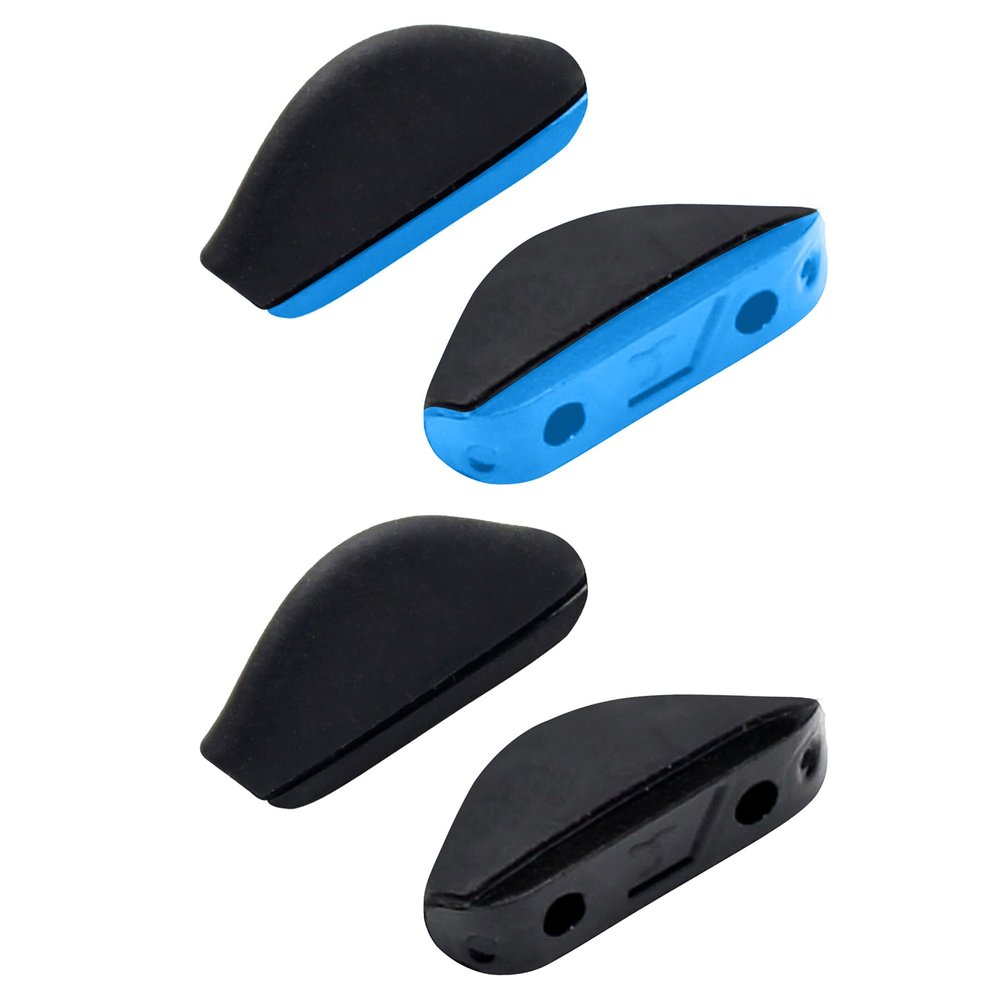 ToughAsNails Euro Fit Replacement Nose Pads for Oakley Turbine Rotor/Turbine/Turbine XS Black&Blue Hard Base