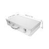 ERINGOGO Aluminum Alloy Tool Box with Capacity Portable Medicine Storage Case Aid and Tools Container Carrying Suitcase for Home School Garage Hospital view 4