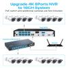 ZOSI 4K 8CH PoE NVR, H.265+ 8 Ports 16 Channel 8MP Network Video Recorder for Home Surveillance System, Pre-Installed 2TB Hard Drive, 24/7 Recording, Only Work with 4K/5MP/3MP HD ZOSI PoE Cameras view 3