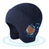 Bluetooth Beanie Hat with Headphones, Wireless Winter Hat Built-in Microphone and Stereo Speakers (Navy Blue) view 1