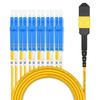AMPCOM MPO to LC Breakout Cable 9/125m Singlemode OS1/OS2(24 Fiber,MPO to LC, Type B, LSZH/Riser, UPC, Yellow) 25m (242ft) view 2