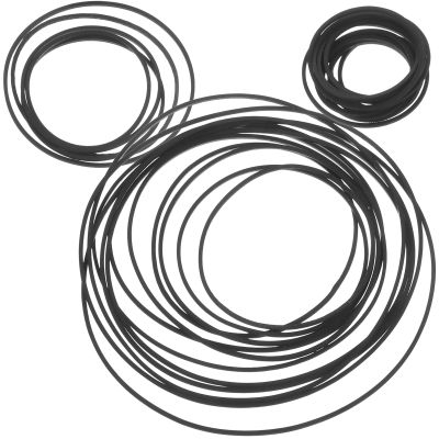 VICASKY 60-Pack Cassette Player Drive Belts - Square Tape Recorder Belts for Music Cassette Players, Walkman, DVD Drives - Assorted Sizes 1mm Rubber Belts for Cassette Recorder Repair & Maintenance