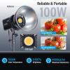SIRUI CS100 100W LED Video Light, Portable Daylight Continuous Lighting, 5600K CRI 96, TLCI 98 4000Lux/m, Bowens Mount, 8 Special Effect, APP Control view 2