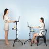 LEIYTFE Adjustable Laptop Stands Tripod Projector Stand with Wheels,Living/Work Floor Stand Notebook Riser Stand with Rotation Tray,Rolling Stand (Size : A) view 4