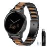 Gheper 18MM General Resin Stainless Steel Watchband Compatible with Garmin Vivoactive 4S/Vivomove 3S 39mm/Venu 2S/Forerunner 255S Music Smartwatch Wristband Replacement Metal Strap view 1