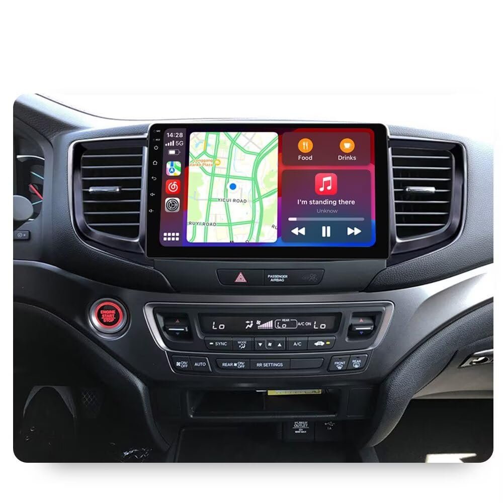 5GWiFi Upgrade Car Stereo Radio for Honda Pilot 2016-2021 - Biorunn 8-Core Wireless Carplay Android Auto GPS Navi - 2GB+32GB 10.1 Inch Touchscreen Blue-Tooth RDS FM AM DSP