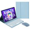 QYiiD Keyboard Case with Mouse for Lenovo Tab P11 Pro 11.5" 2020 (TB-J706F / TB-J706L), Folio Slim Smart Keyboard Case Cover with Cute Round Key Wireless Detachable Keyboard, Blue view 1
