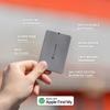 Rolling Square AirCard E, Replaceable Batteries Wallet Tracker Bluetooth Find My Network Compatible with Business Card QR Code - 0.12in Super Thin view 3
