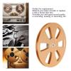 1/4 7inch Empty Take Up Reel to Reel Small Hub, Aluminum Alloy Nab Open Reel with 6 Wind Holes, Universal Empty Tape Reel for Recording (Gold) view 3