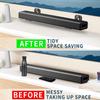 Aokicase Compatible with Samsung/Sony/LG Universal Mount Holder Wall Mount Samsung/Sony/LG Stand Holder Accessories, Long Strip Echo Wall Speaker, Home Cinema Speaker Holder (Black) 2 Pieces view 3
