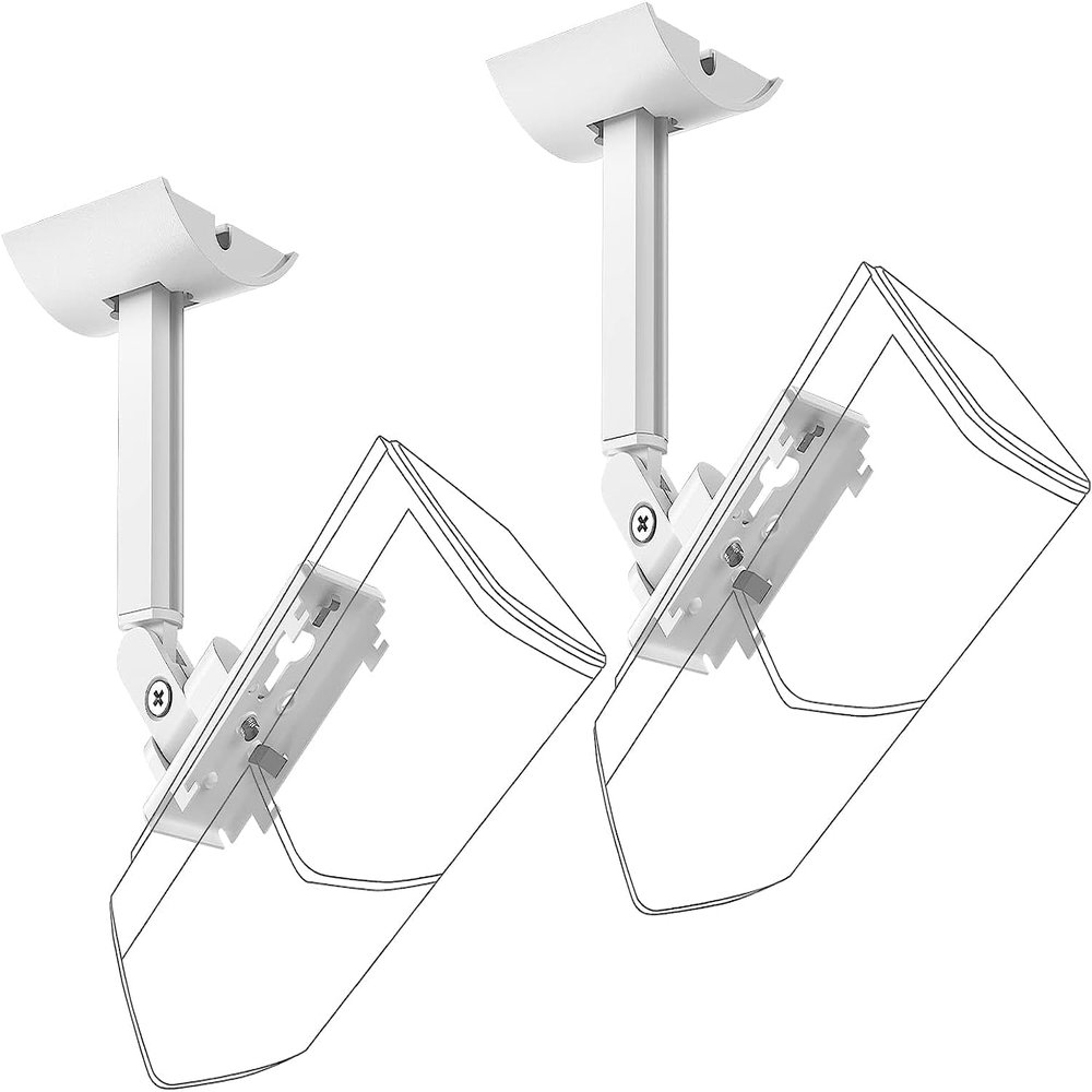Aokicase Compatible with Bose UB-20 II/Bose CineMate Lifestyle Holder Wall Mount Bose UB-20 II/Bose CineMate Lifestyle Stand Bracket Accessories, Speaker Accessories Rack (White) 2 Pieces
