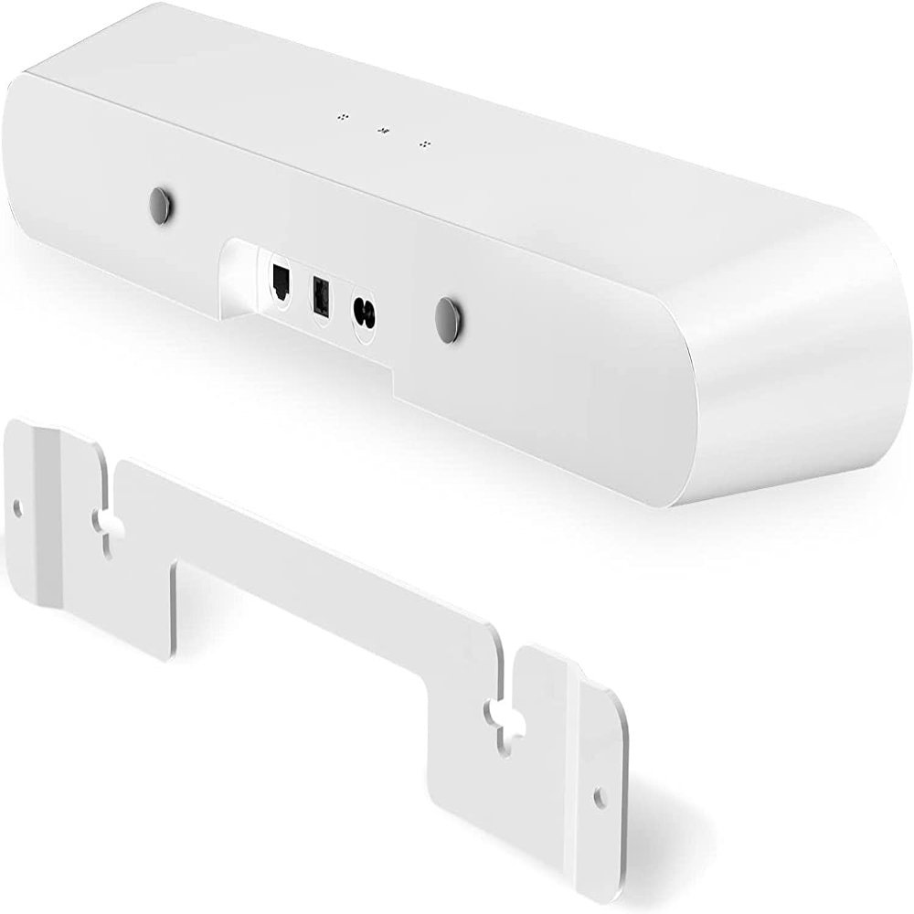 Aokicase Compatible with Sonos Ray Holder Wall Mount Sonos Ray Stand Holder Accessories with Integrated Cable Management Speaker Accessories Rack (SONOS Ray, White) 2 Pieces