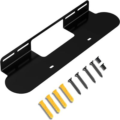 Aokicase Compatible with Sonos Beam Holder Wall Mount Sonos Beam Stand Bracket Accessories with Integrated Cable Management Speaker Accessories Rack (SONOS Beam, Black) 2 Pieces