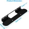 Aokicase Compatible with Sonos Beam Holder Wall Mount Sonos Beam Stand Bracket Accessories with Integrated Cable Management Speaker Accessories Rack (SONOS Beam, Black) 2 Pieces view 2