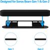 Aokicase Compatible with Sonos Beam Holder Wall Mount Sonos Beam Stand Bracket Accessories with Integrated Cable Management Speaker Accessories Rack (SONOS Beam, Black) 2 Pieces view 3