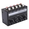 1 in 4 Out Audio Splitter, Anti Interference Stereo Mixer 4 Channel Independent Adjustment -12dB Gain for CD Players for Small Club for Outdoor Performances view 1