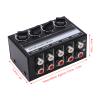 1 in 4 Out Audio Splitter, Anti Interference Stereo Mixer 4 Channel Independent Adjustment -12dB Gain for CD Players for Small Club for Outdoor Performances view 3