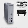 BRAINWAVZ Under Desk Mount for Caldigit TS4 Thunderbolt Station 4, Easy to Install Bracket Dock, Space Saving, Adhesive & Screw-in, Reduce Clutter & Free Desktop Space view 2