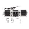 GOWENIC Bluetooth Motorcycle Stereo Speakers, Motorcycle Bluetooth Audio Sound System, Handlebar Mounted Audio Speakers with Digital Amplifier, FM Radio (Silver) view 1