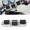 GOWENIC Bluetooth Motorcycle Stereo Speakers, Motorcycle Bluetooth Audio Sound System, Handlebar Mounted Audio Speakers with Digital Amplifier, FM Radio (Silver) view 2