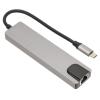 GOWENIC Type C to HDTV Hub 6 in 1 4K HD Multimedia Interface 87W Power Ethernet USB C USB Port USB C Ethernet Hub view 1
