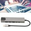 GOWENIC Type C to HDTV Hub 6 in 1 4K HD Multimedia Interface 87W Power Ethernet USB C USB Port USB C Ethernet Hub view 2