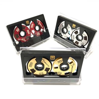 Reel to Reel Blank Audio Cassette Tape for Music Recording - Normal Bias Low Noise - 48 Minutes - [ 3 Pack Blind Box Includes 3 of 54 Styles Tapes ]
