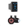 DS18 Marine Tower Speakers Bundle - Waterproof BT Audio Receiver Rocker Switch with 2X 8 Water Resistant Wakeboard Tower Speakers w/Integrated RGB LED Lights - Great for Powersports, ATV UTV & Boats view 1