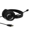 Avid AE-55 Black and Silver Headphone with Microphone and USB 2.0 Plug (20 Pack) view 3