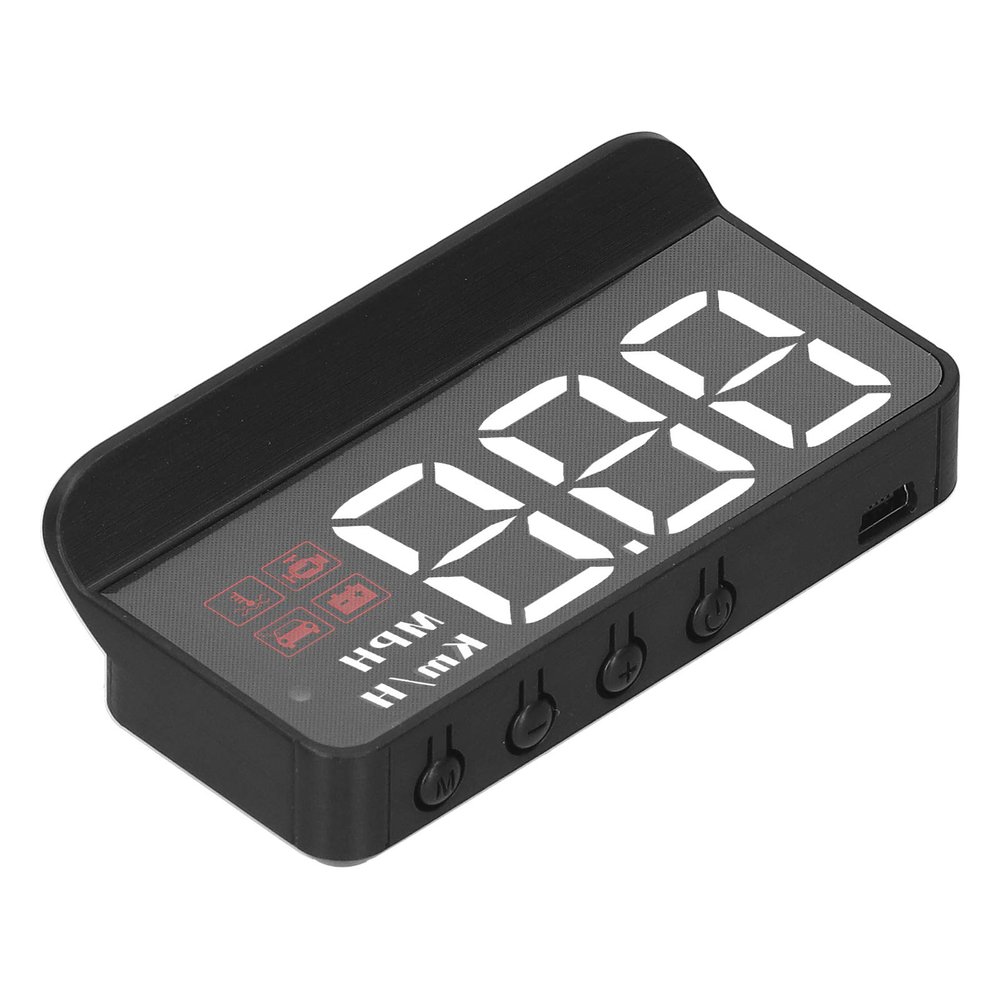 Car,OBD2 HUD Windshield Projector Multi Function Gauge Alarm Fatigue Driving Reminder