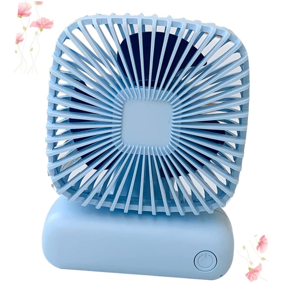 GRIRIW Handheld Fans Portable Fan Random Color USB c Fan Small Fan for Kids Mini Pocket Fan Personal Fan Sky-blue Charging Fan Simple Table Top Fans USB Charging Fan Desk Fan Handheld Fan